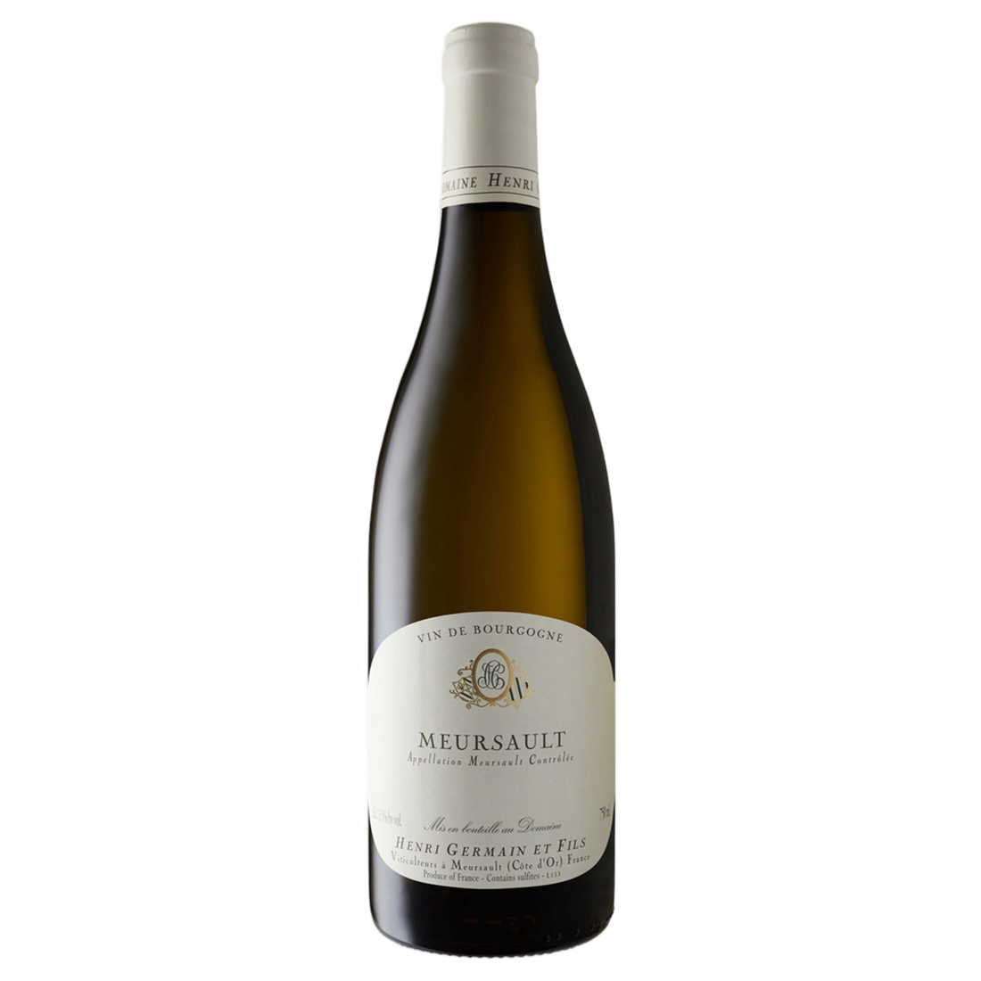 A bottle of Domaine Henri Germain Meursault 2023 750ml White Wine