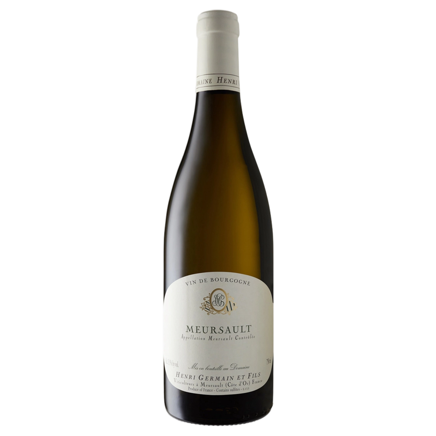 A bottle of Domaine Henri Germain Meursault 2023 750ml White Wine
