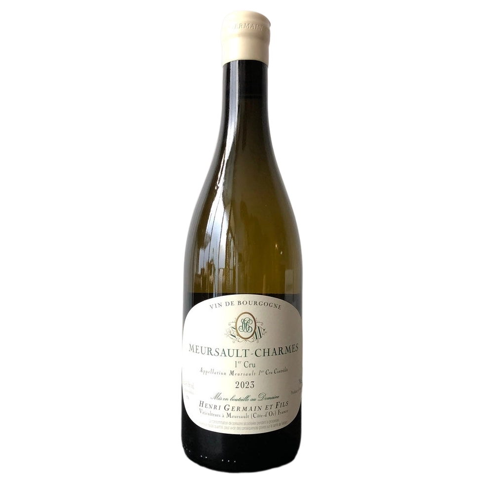 A bottle of Domaine Henri Germain Meursault 1er Cru Charmes 2023 750ml White Wine