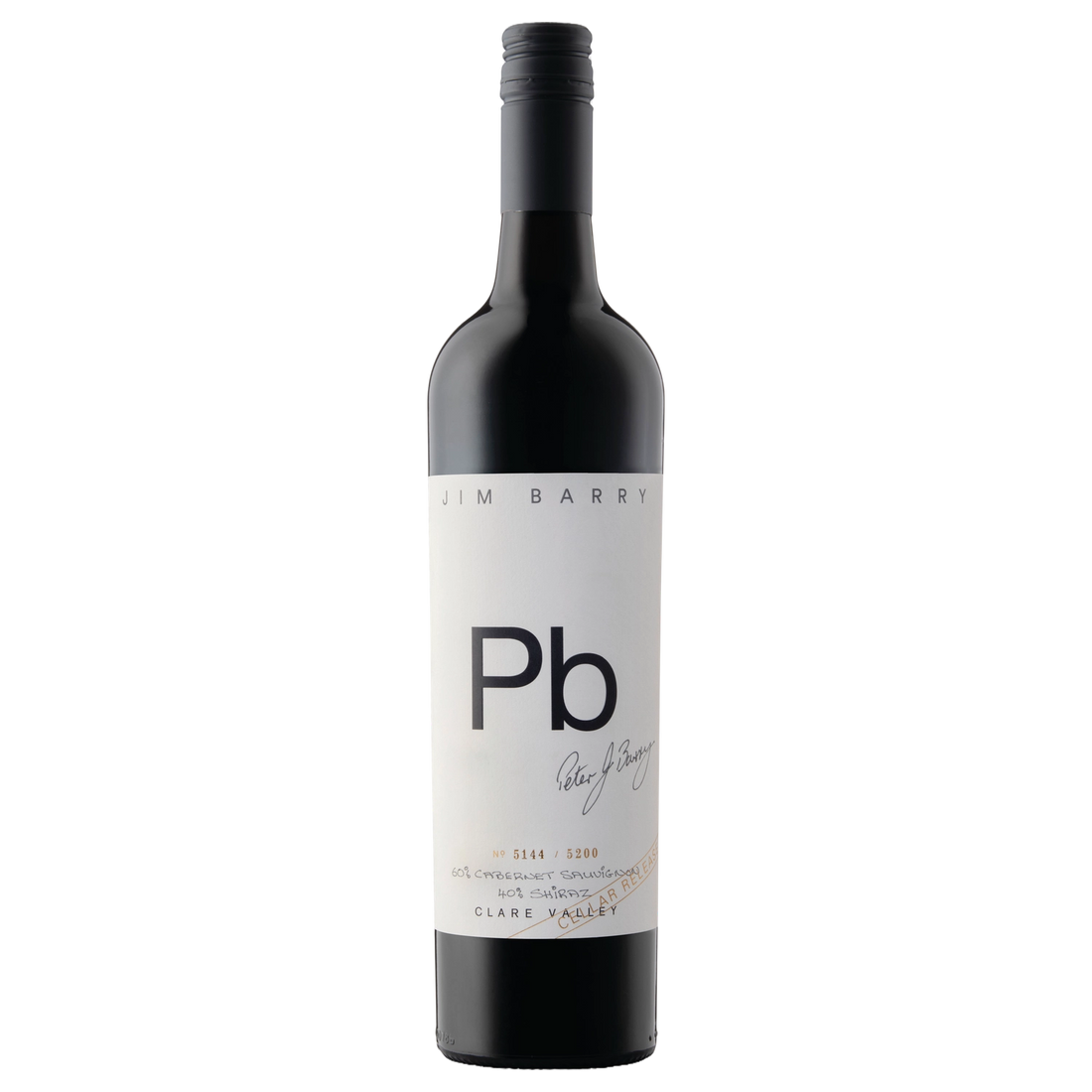 A bottle of Jim Barry Pb Shiraz Cabernet Sauvignon Cellar Release 2016 750ml Red Wine