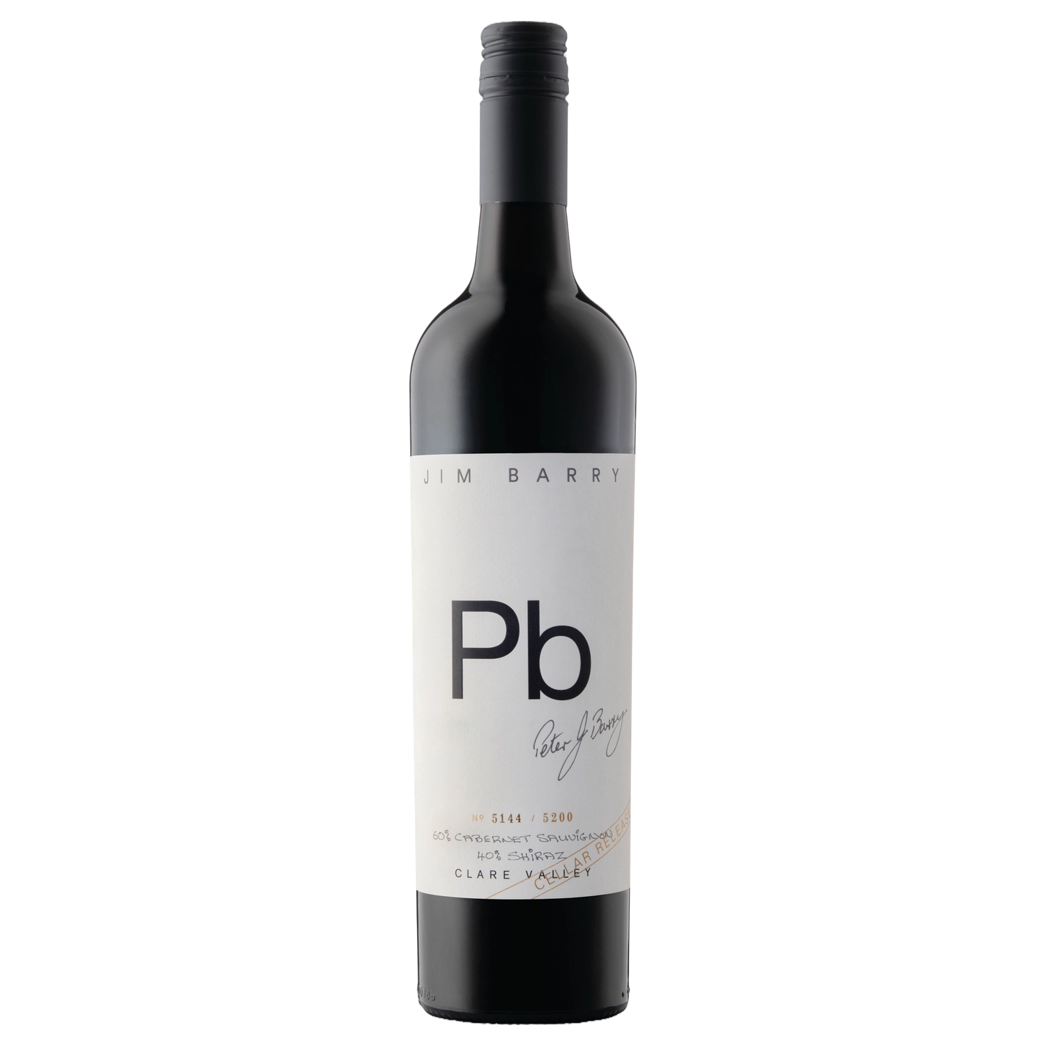 A bottle of Jim Barry Pb Shiraz Cabernet Sauvignon Cellar Release 2016 750ml Red Wine