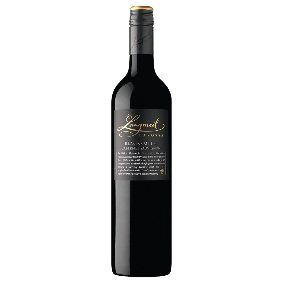 A bottle of Langmeil Blacksmith Cabernet Sauvignon 2023 750ml Red Wine
