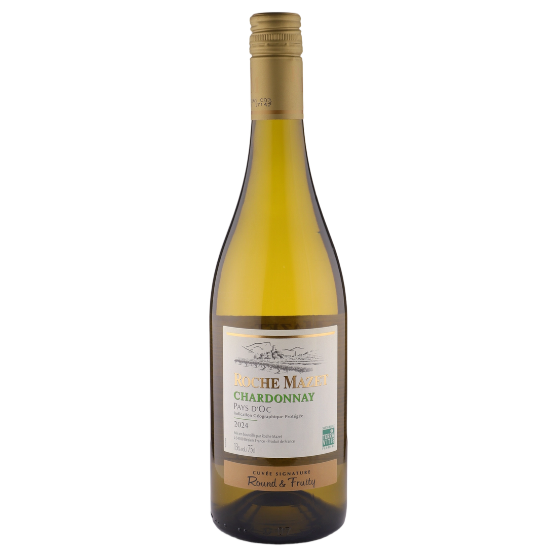 A bottle of Roche Mazet Pays d'Oc Chardonnay 2024 750ml White Wine