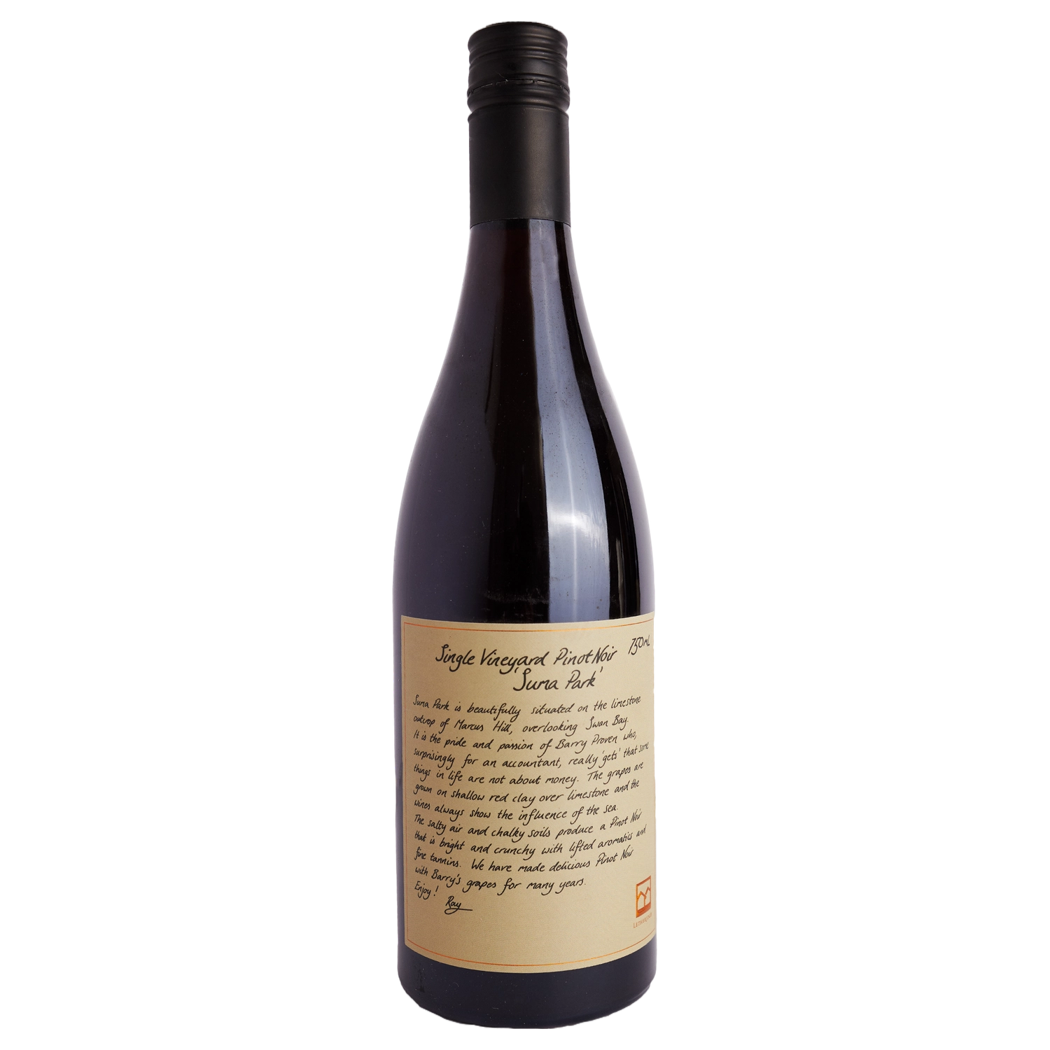 A bottle of Lethbridge SV Suma Park Pinot Noir 2023 750ml Red Wine