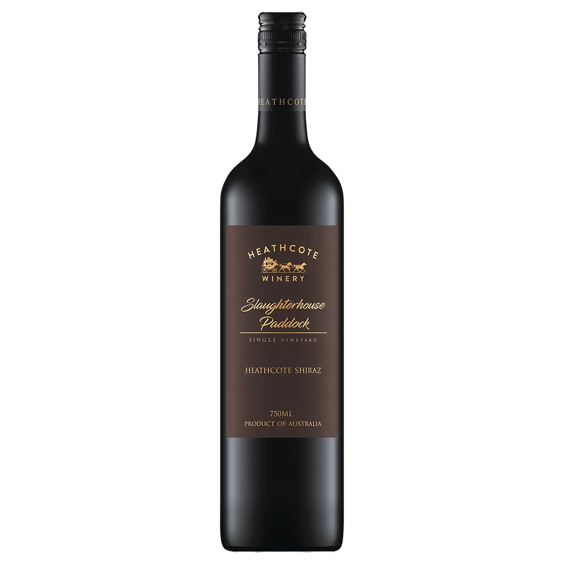 A bottle of Heathcote Slaughterhouse Paddock Shiraz 2024 750ml Red Wine