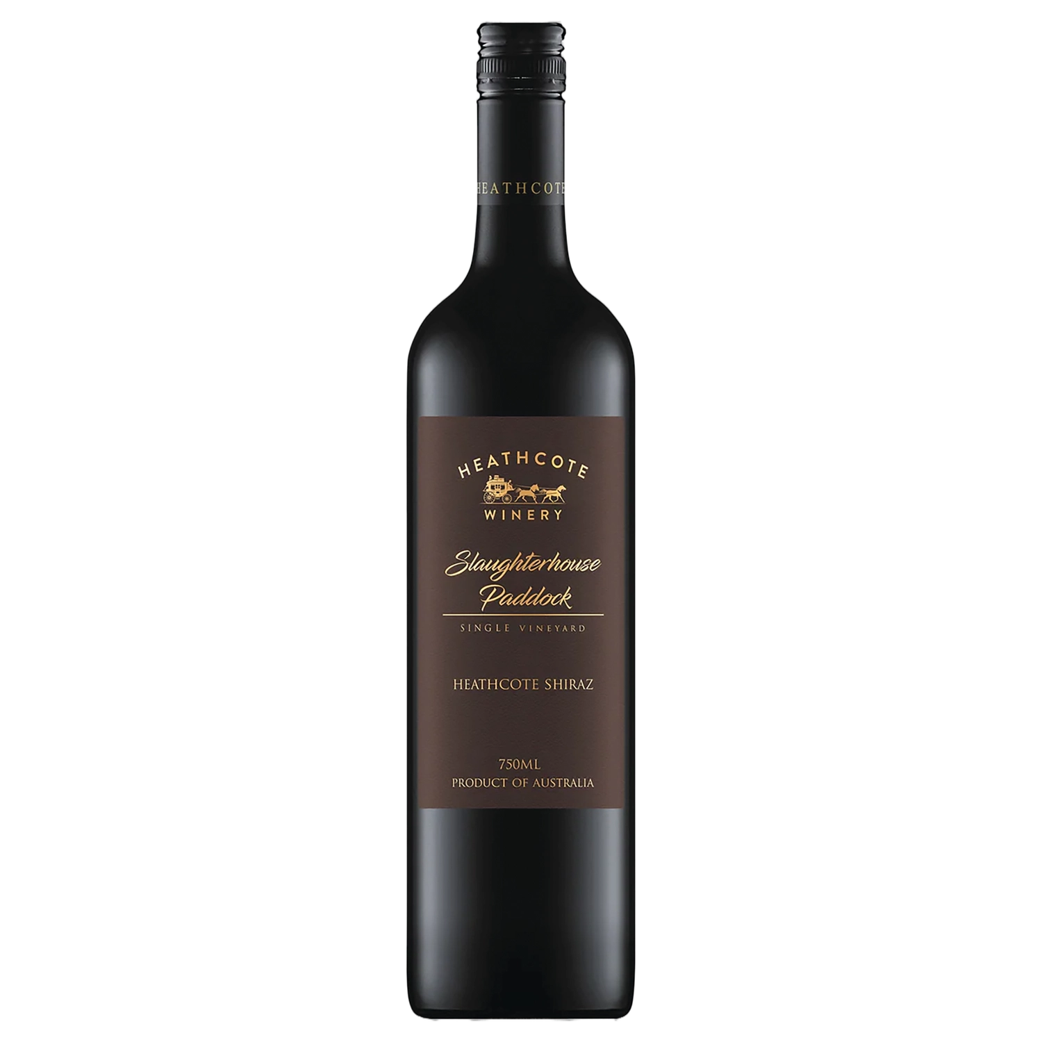 A bottle of Heathcote Slaughterhouse Paddock Shiraz 2024 750ml Red Wine