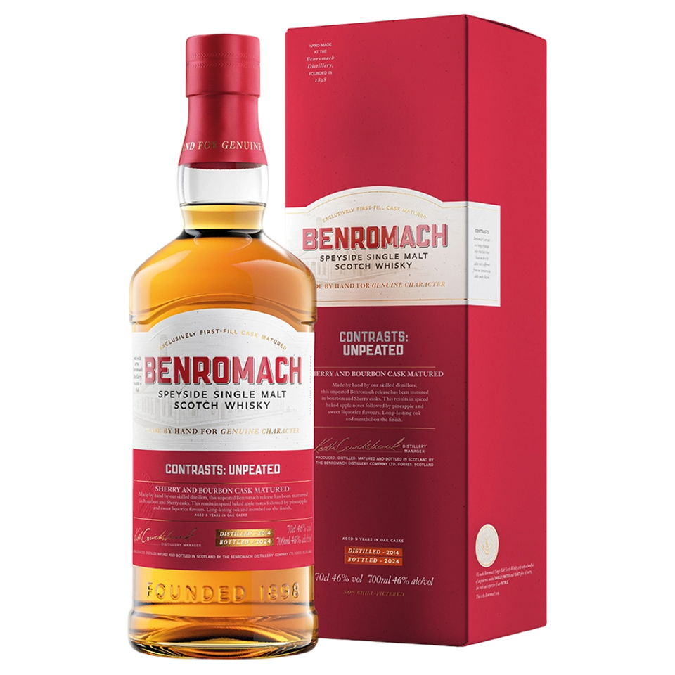 A bottle of Benromach Contrasts: Unpeated 46% 700ml