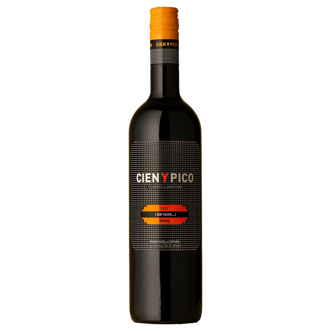A bottle of Cien Y Pico ¡En Vaso..! Bobal 2021 750ml Red Wine
