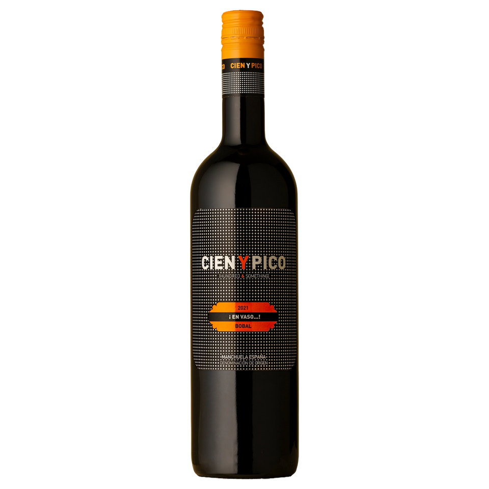A bottle of Cien Y Pico ¡En Vaso..! Bobal 2021 750ml Red Wine