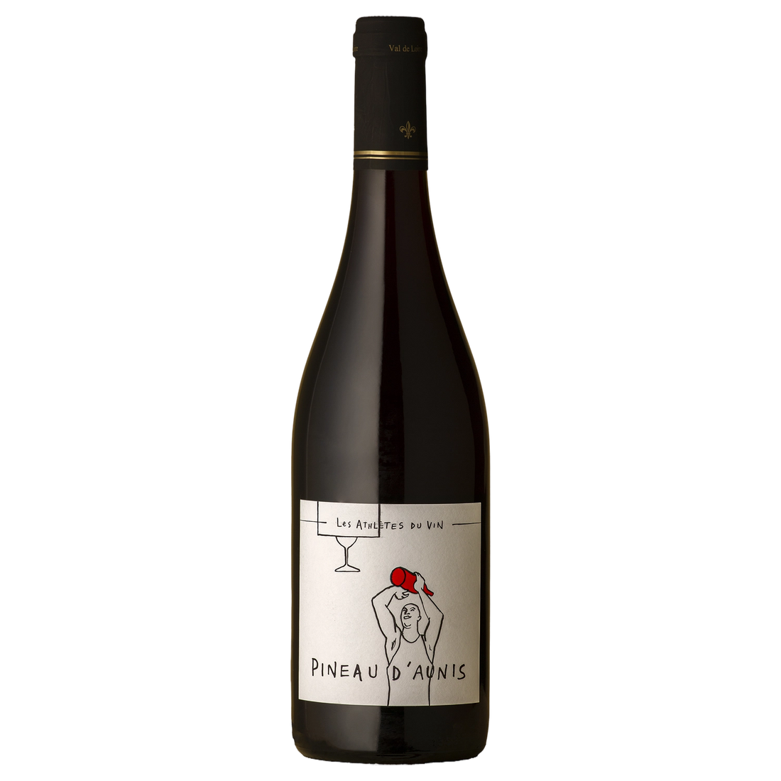 A bottle of Les Athletes Du Vin Touraine Pineau D'Aunis Red 2024 750ml Red Wine
