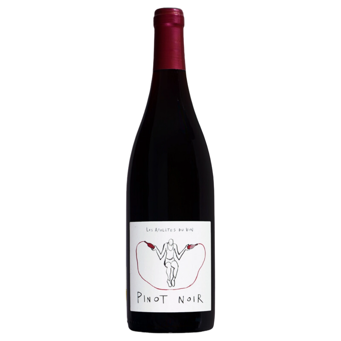A bottle of Les Athletes Du Vin Vin De France Pinot Noir 2024 750ml Red Wine