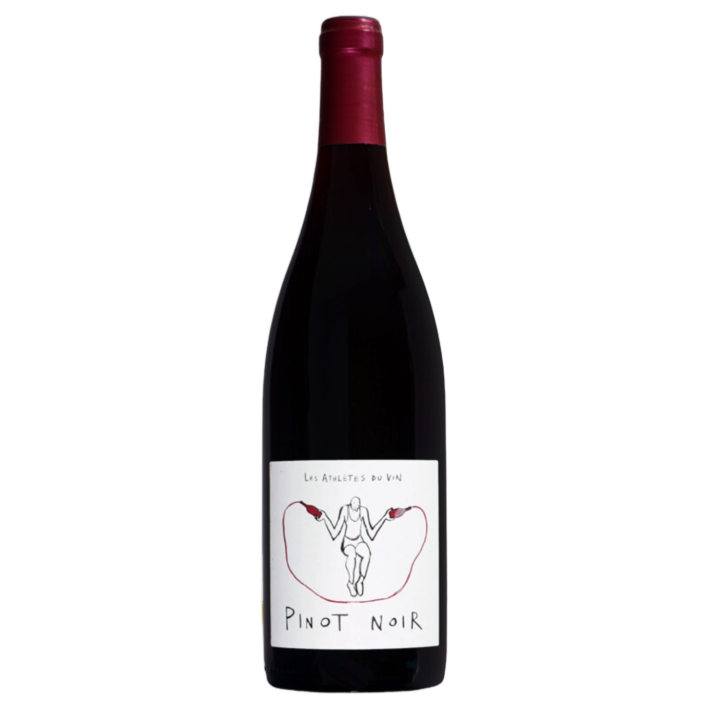 A bottle of Les Athletes Du Vin Vin De France Pinot Noir 2024 750ml Red Wine