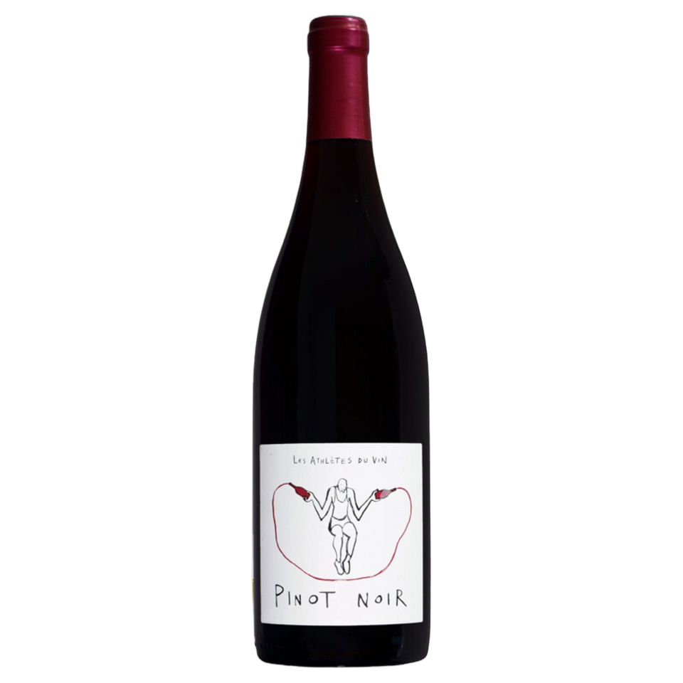 A bottle of Les Athletes Du Vin Vin De France Pinot Noir 2024 750ml Red Wine