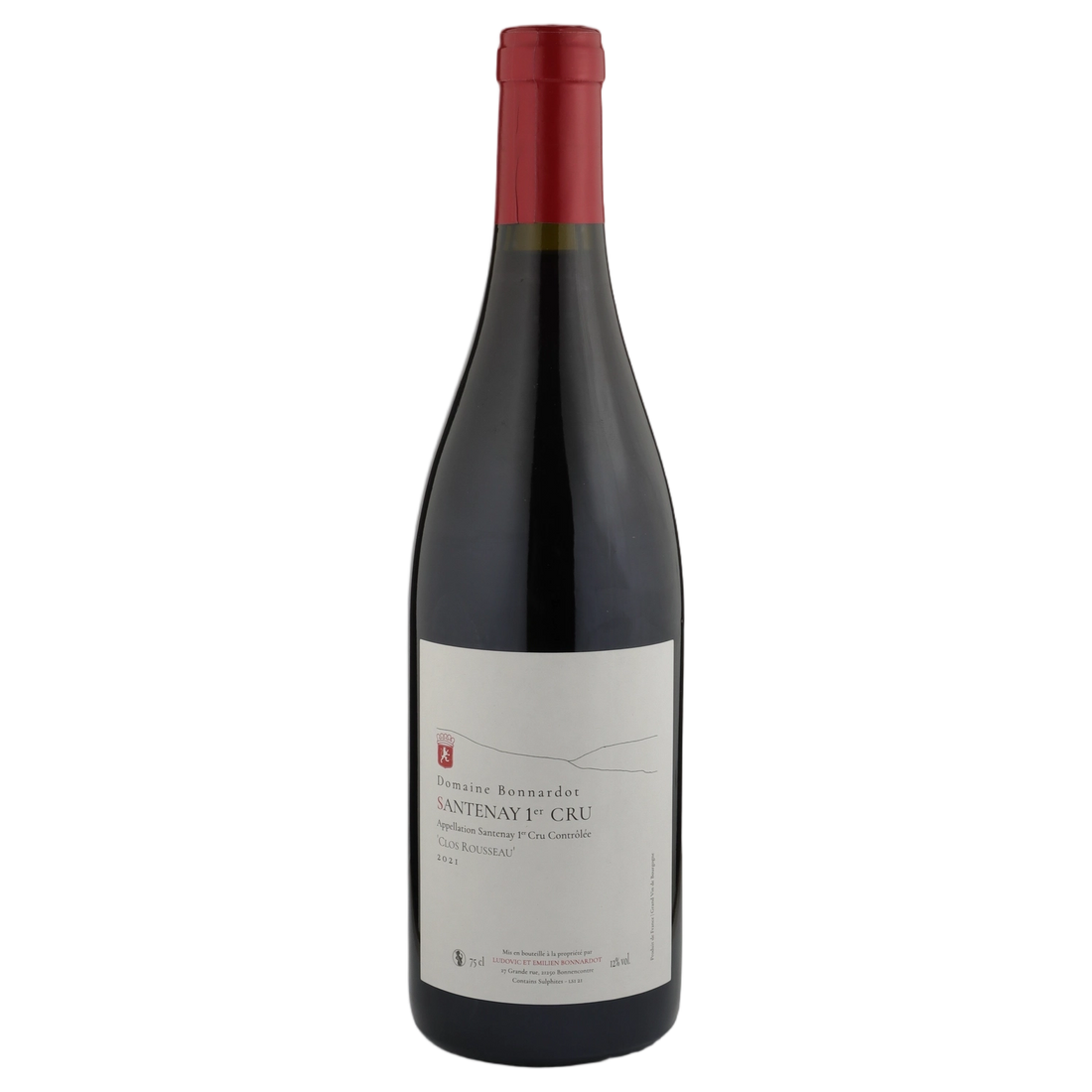 A bottle of Domaine Ludovic Bonnardot Santenay Rouge Red 2022 750ml Red Wine