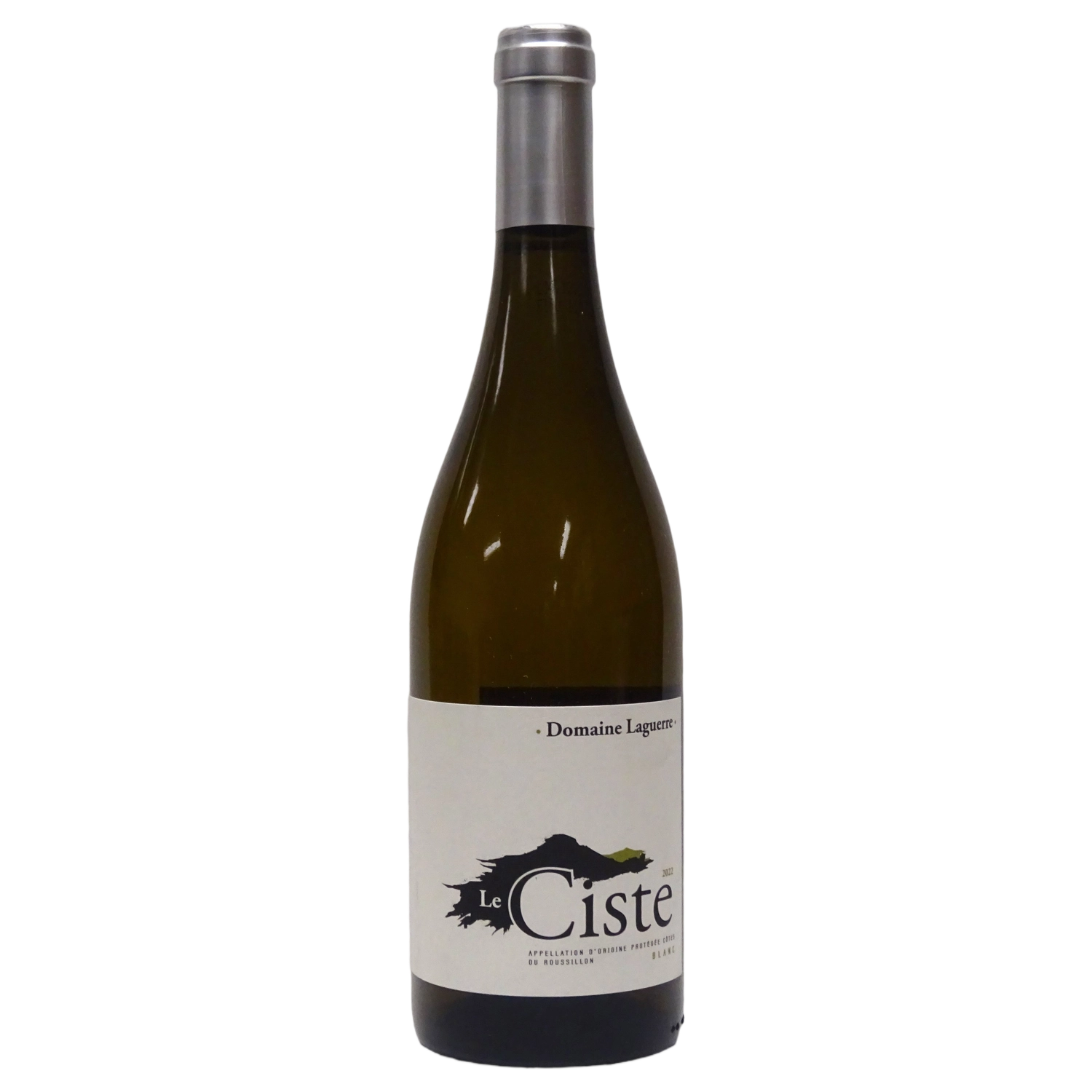 A bottle of Domaine Laguerre Cotes Roussillon 'La Ciste’ White 2023 750ml Red Wine