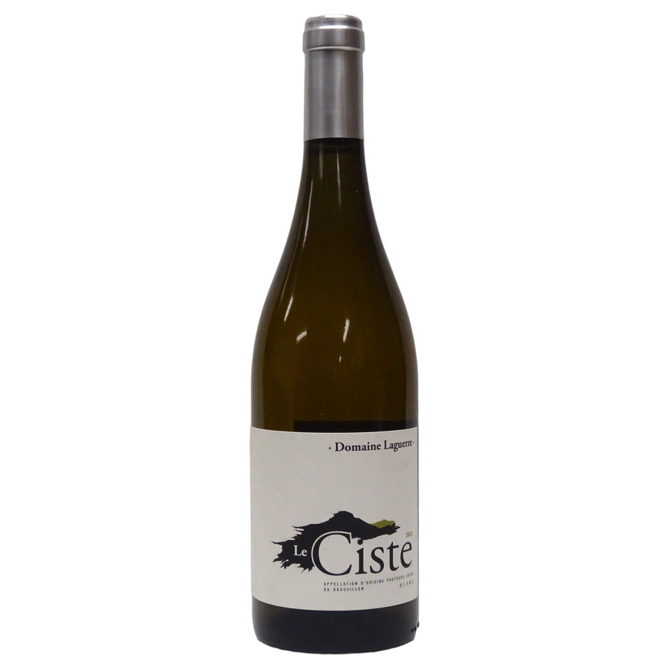 A bottle of Domaine Laguerre Cotes Roussillon 'La Ciste’ White 2023 750ml Red Wine