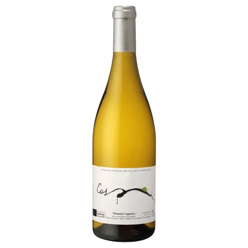 A bottle of Domaine Laguerre Cote Roussillon 'Eos Blanc’ White 2024 750ml Red Wine