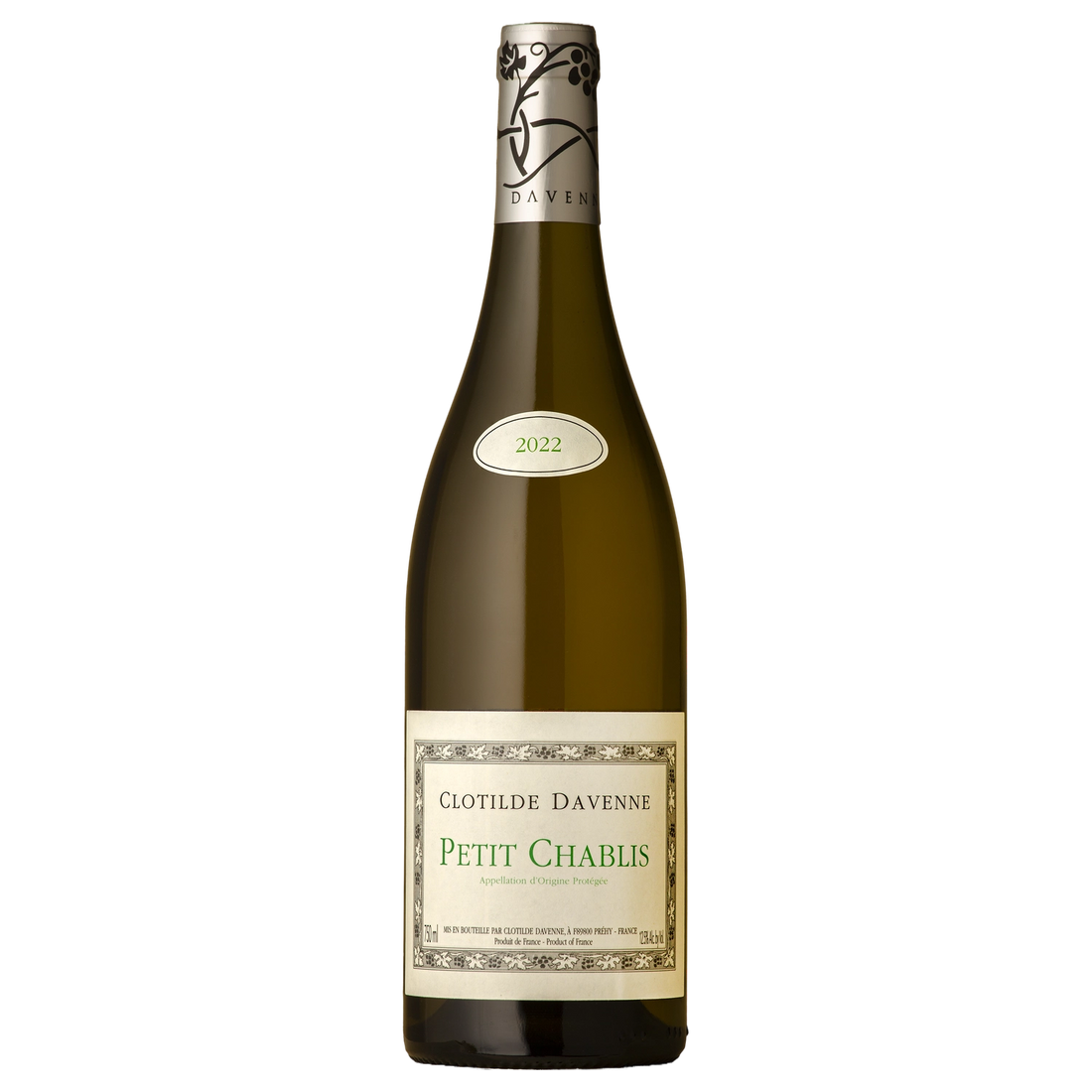 A bottle of Clotilde Davenne Chablis White 2024 750ml White Wine