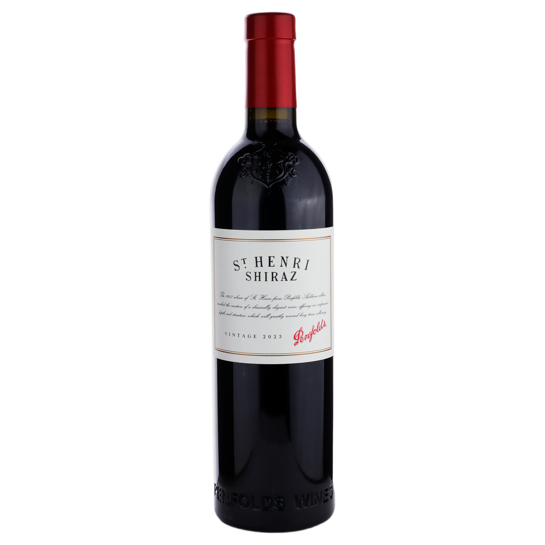 A bottle of Penfolds St Henri Shiraz 2023 750ml Red Wine