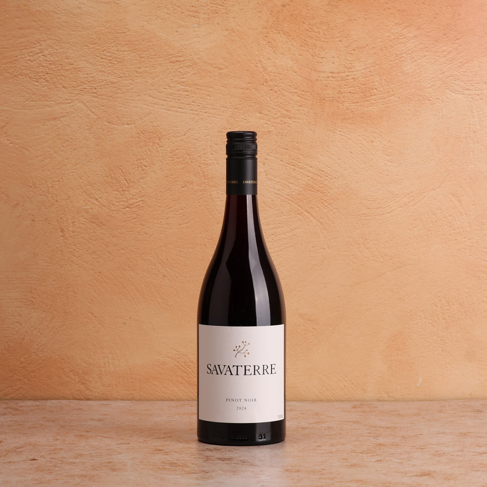 A bottle of Savaterre  Pinot Noir 2024 750ml Red Wine