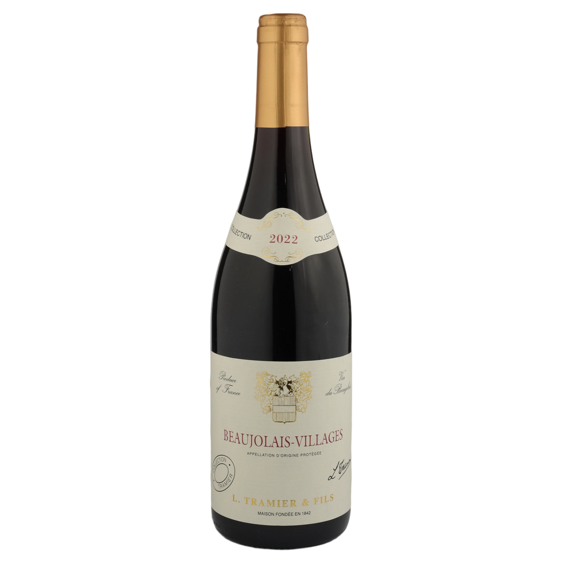 A bottle of Tramier & Fils Beaujolais-Village AOC 750ml Red Wine