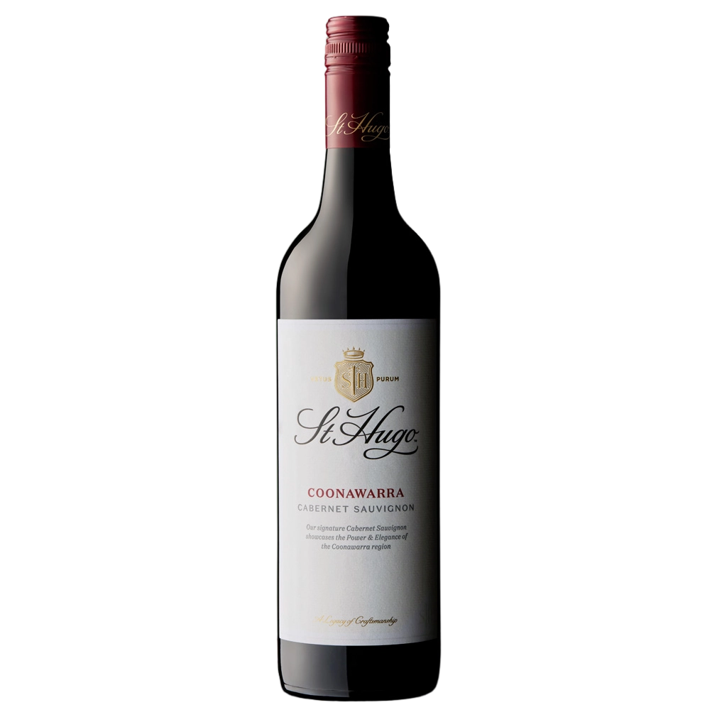 A bottle of St Hugo Signature Coonawarra Cabernet Sauvignon 2022 750ml Red Wine