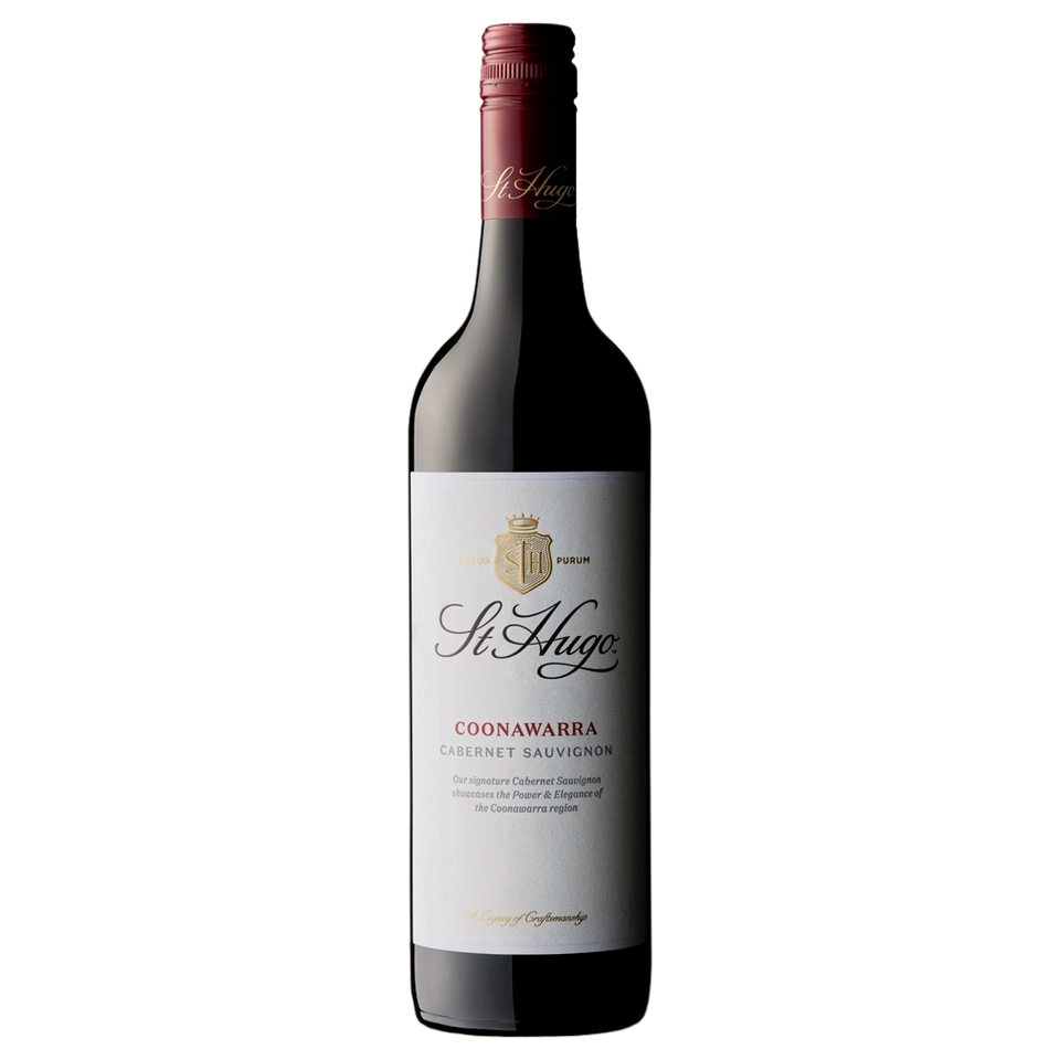 A bottle of St Hugo Signature Coonawarra Cabernet Sauvignon 2022 750ml Red Wine