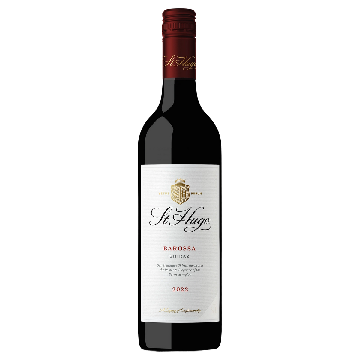 A bottle of St Hugo Signature Shiraz 2022 750ml Red Wine