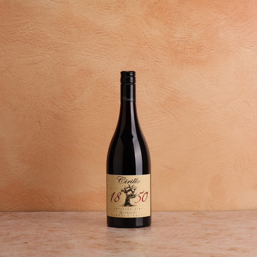 A bottle of Cirillo 1850 Ancestor Vine Grenache 2019 750ml Red Wine