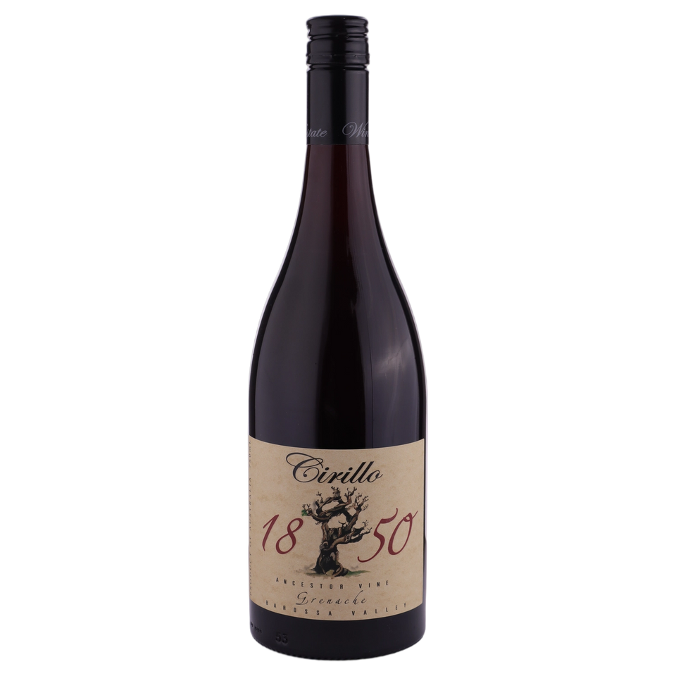 A bottle of Cirillo 1850 Ancestor Vine Grenache 2019 750ml Red Wine