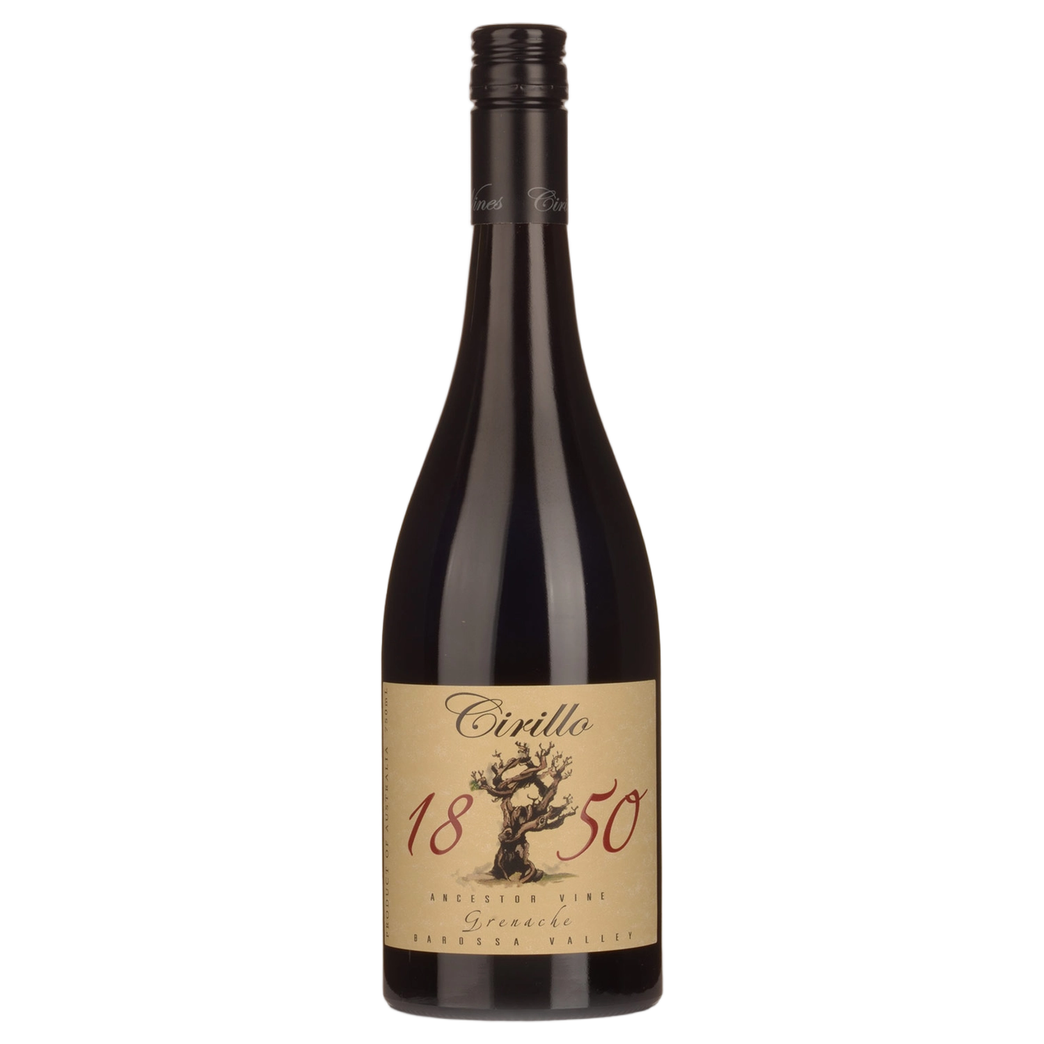 A bottle of Cirillo 1850 Ancestor Vine Grenache 2019 Magnum 1500ml Red Wine