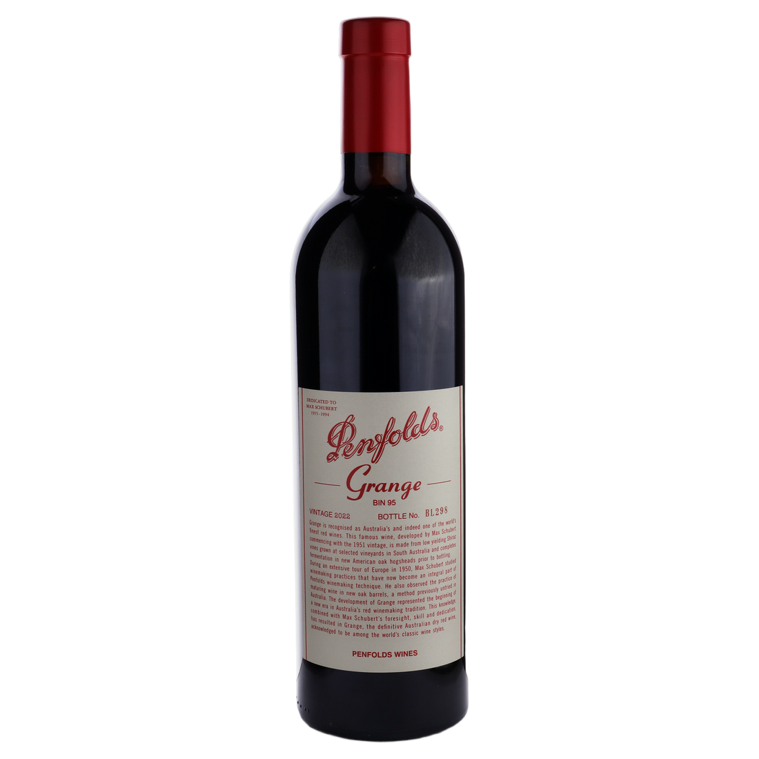 A bottle of Penfolds Grange Shiraz 2022 Gift Box 750ml Red Wine