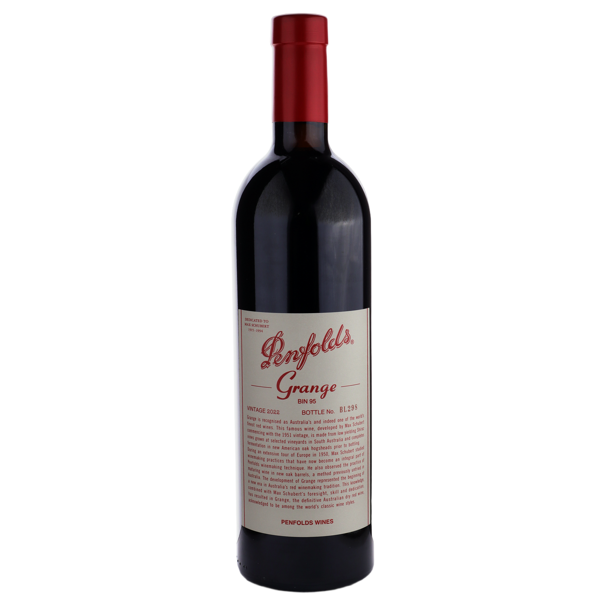 A bottle of Penfolds Grange Shiraz 2022 Gift Box 750ml Red Wine