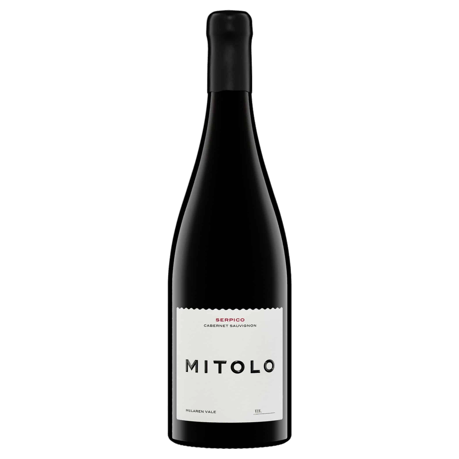 A bottle of Mitolo Serpico McLaren Vale Cabernet Sauvignon 2021 750ml Red Wine