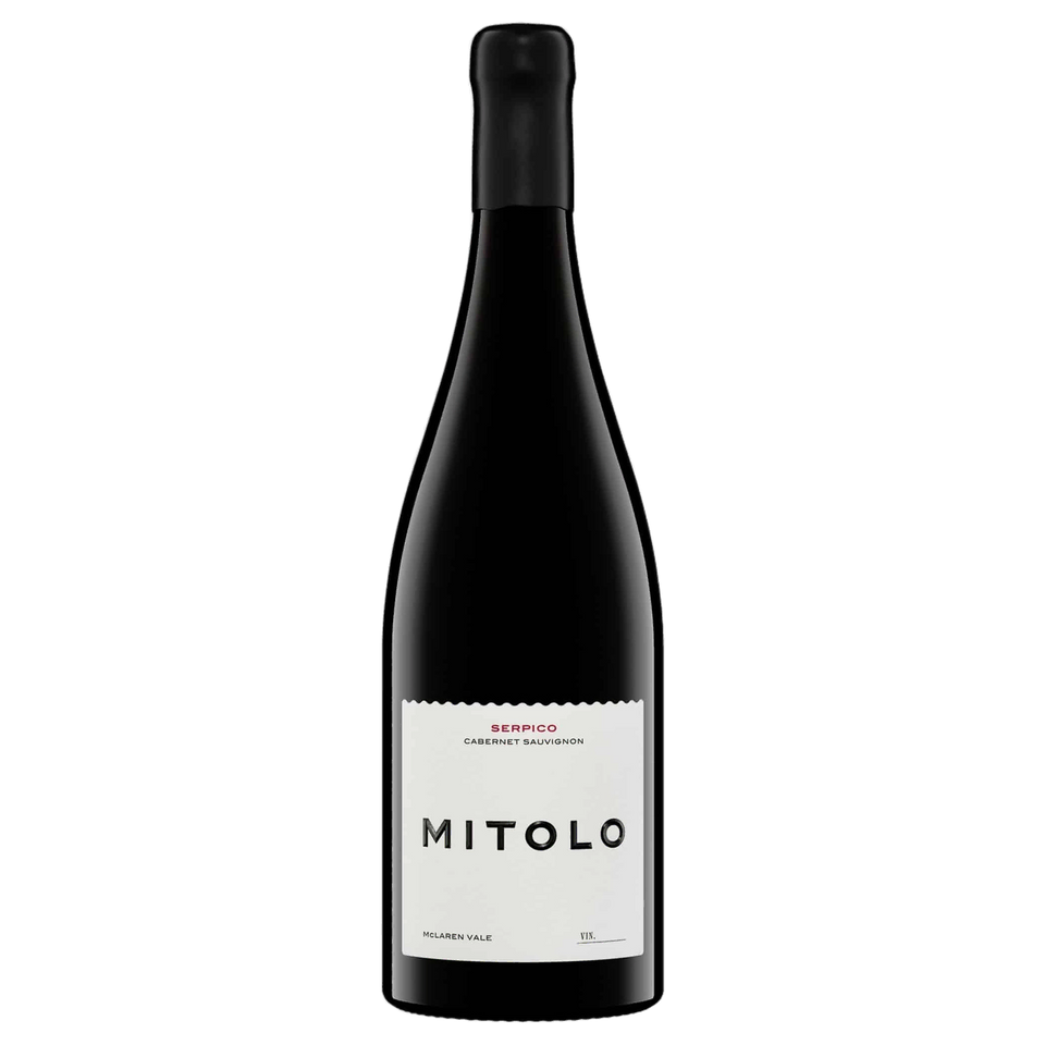 A bottle of Mitolo Serpico McLaren Vale Cabernet Sauvignon 2021 750ml Red Wine