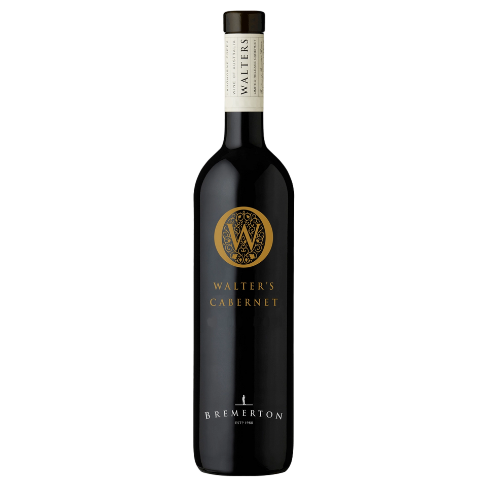 A bottle of Bremerton Walter Cabernet Sauvignon 2021 750ml Red Wine