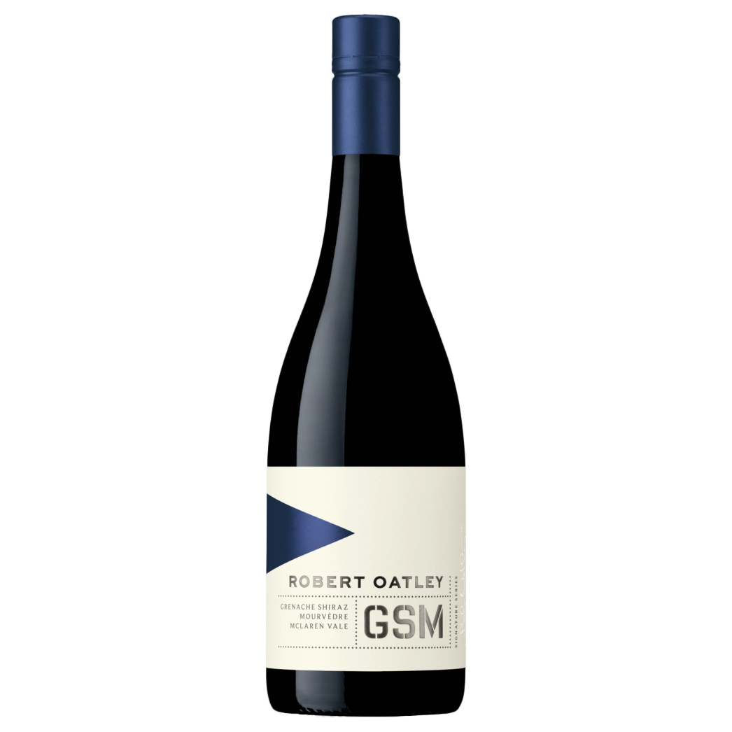 A bottle of Robert Oatley Signature Series Grenache Shiraz Mourvedre 2021 750ml Red Wine