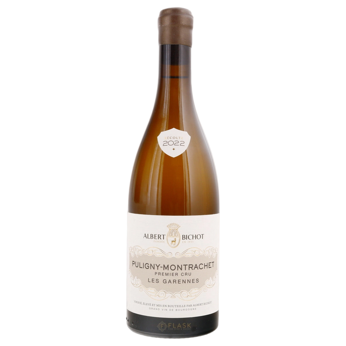 A bottle of Albert Bichot Puligny Montrachet 1er Garennes Burgundy 2022 750ml White Wine