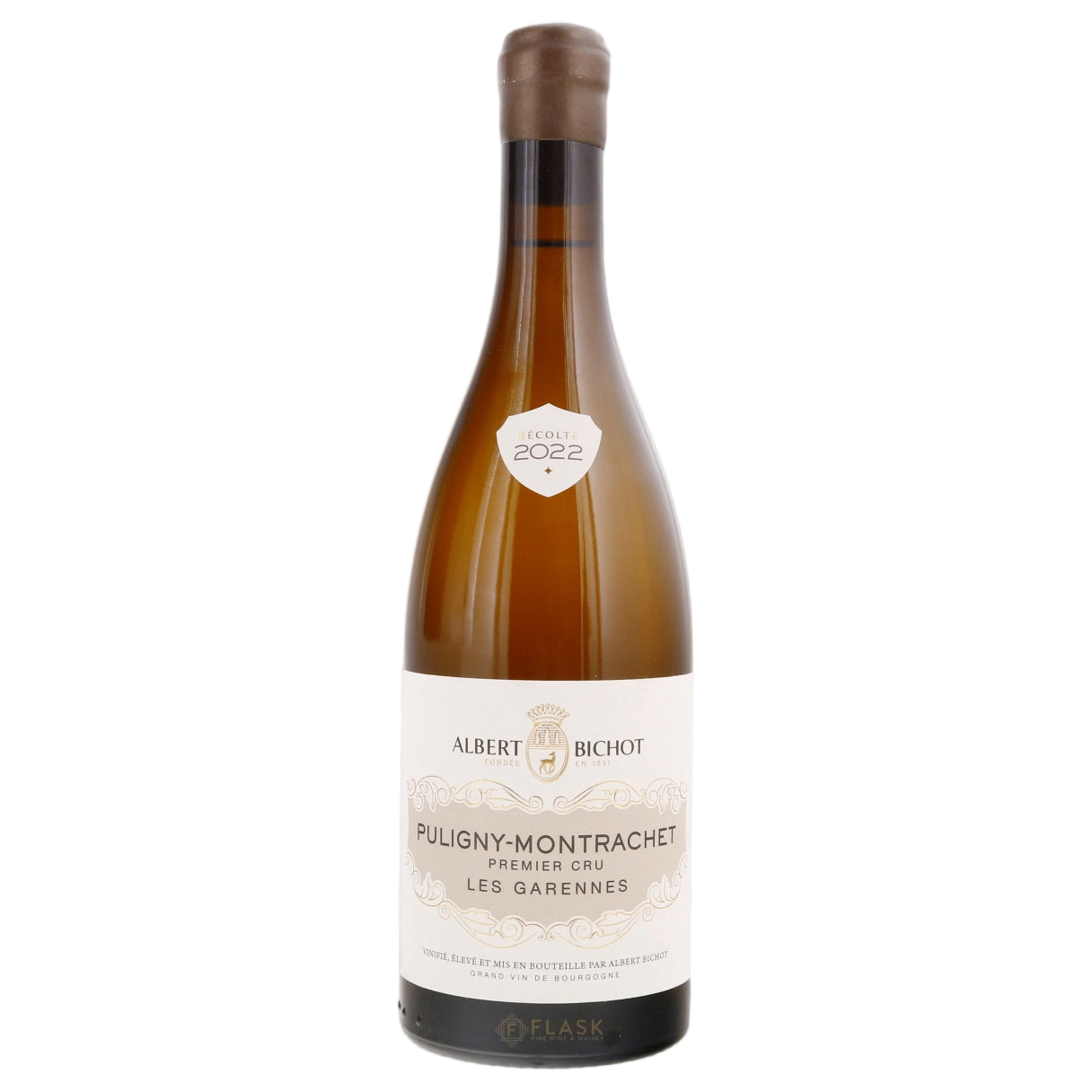 A bottle of Albert Bichot Puligny Montrachet 1er Garennes Burgundy 2022 750ml White Wine