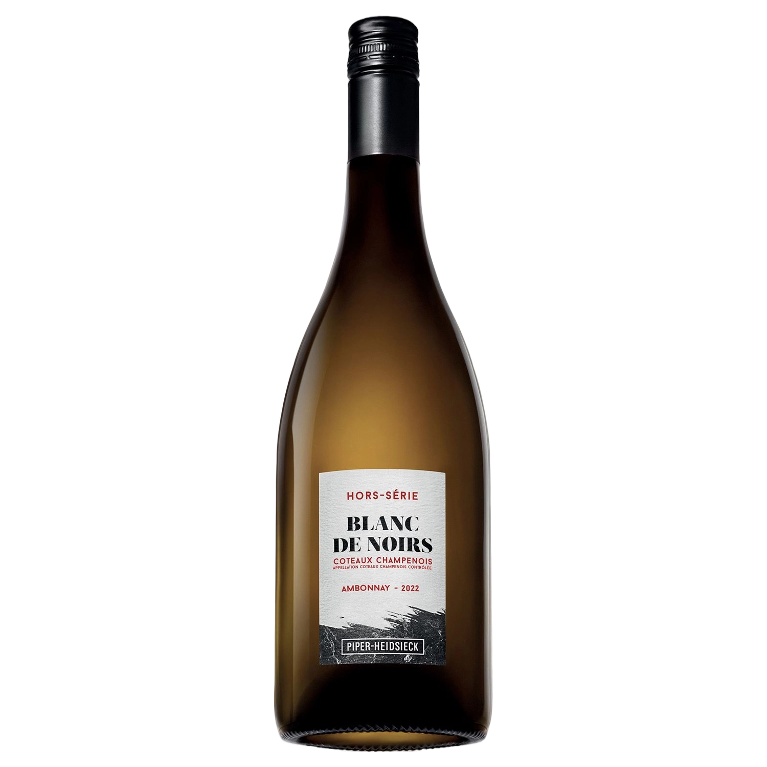 A bottle of Piper-Heidsieck 'Hors-Serie' Coteaux Champenois Blanc de Noirs Ambonnay 2022 750ml Sparkling Wine
