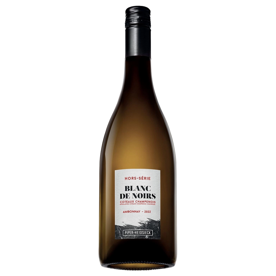 A bottle of Piper-Heidsieck 'Hors-Serie' Coteaux Champenois Blanc de Noirs Ambonnay 2022 750ml Sparkling Wine