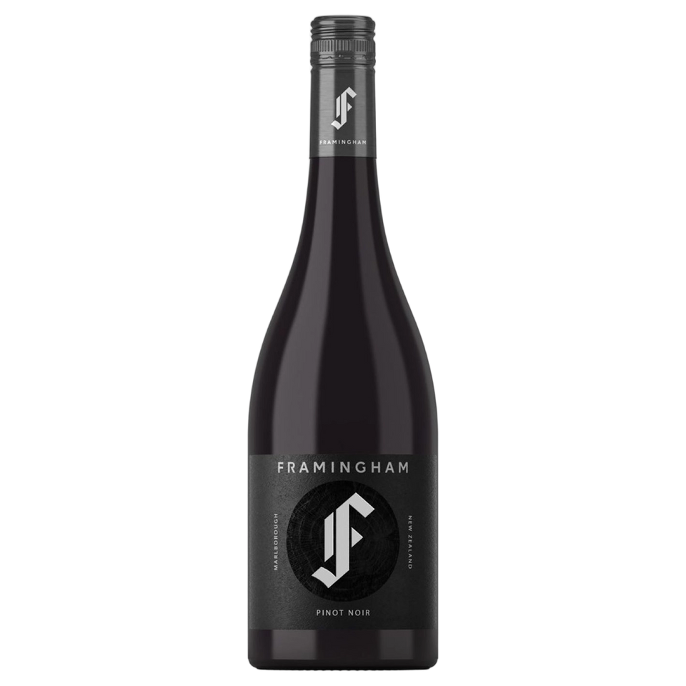 A bottle of Framingham Marlborough Pinot Noir 2022 750ml Red Wine