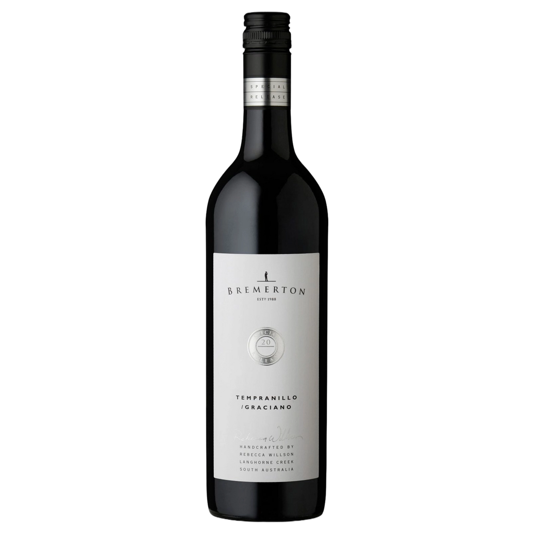 A bottle of Bremerton Special Release Tempranillo 2022 750ml Red Wine
