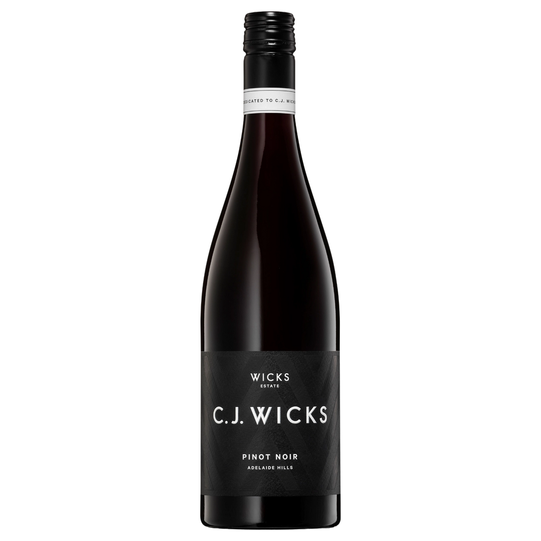 A bottle of C.J. Wicks Adelaide Hills Pinot Noir 2023 750ml Red Wine