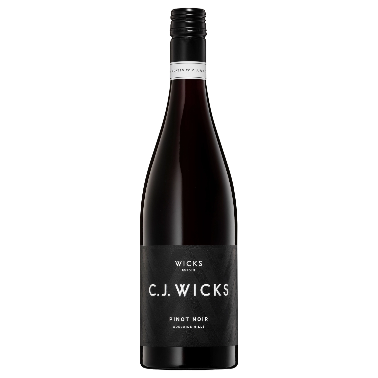 A bottle of C.J. Wicks Adelaide Hills Pinot Noir 2023 750ml Red Wine