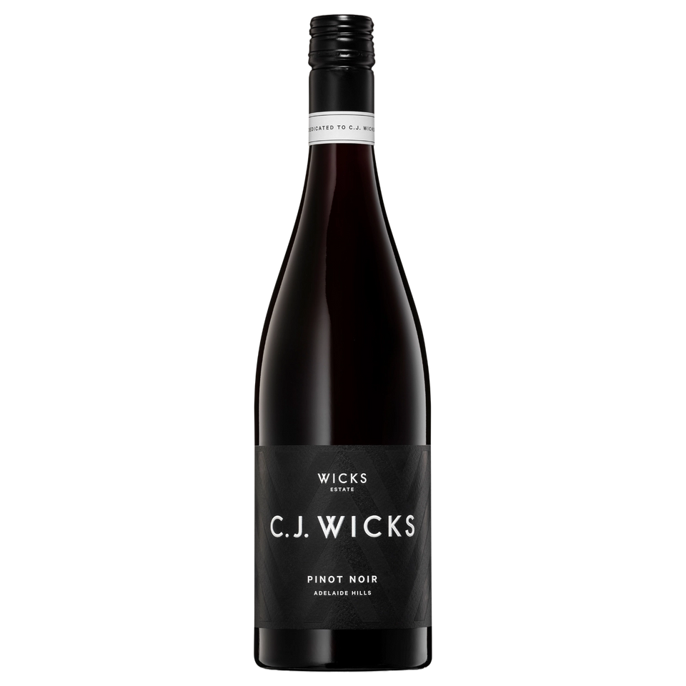 A bottle of C.J. Wicks Adelaide Hills Pinot Noir 2023 750ml Red Wine