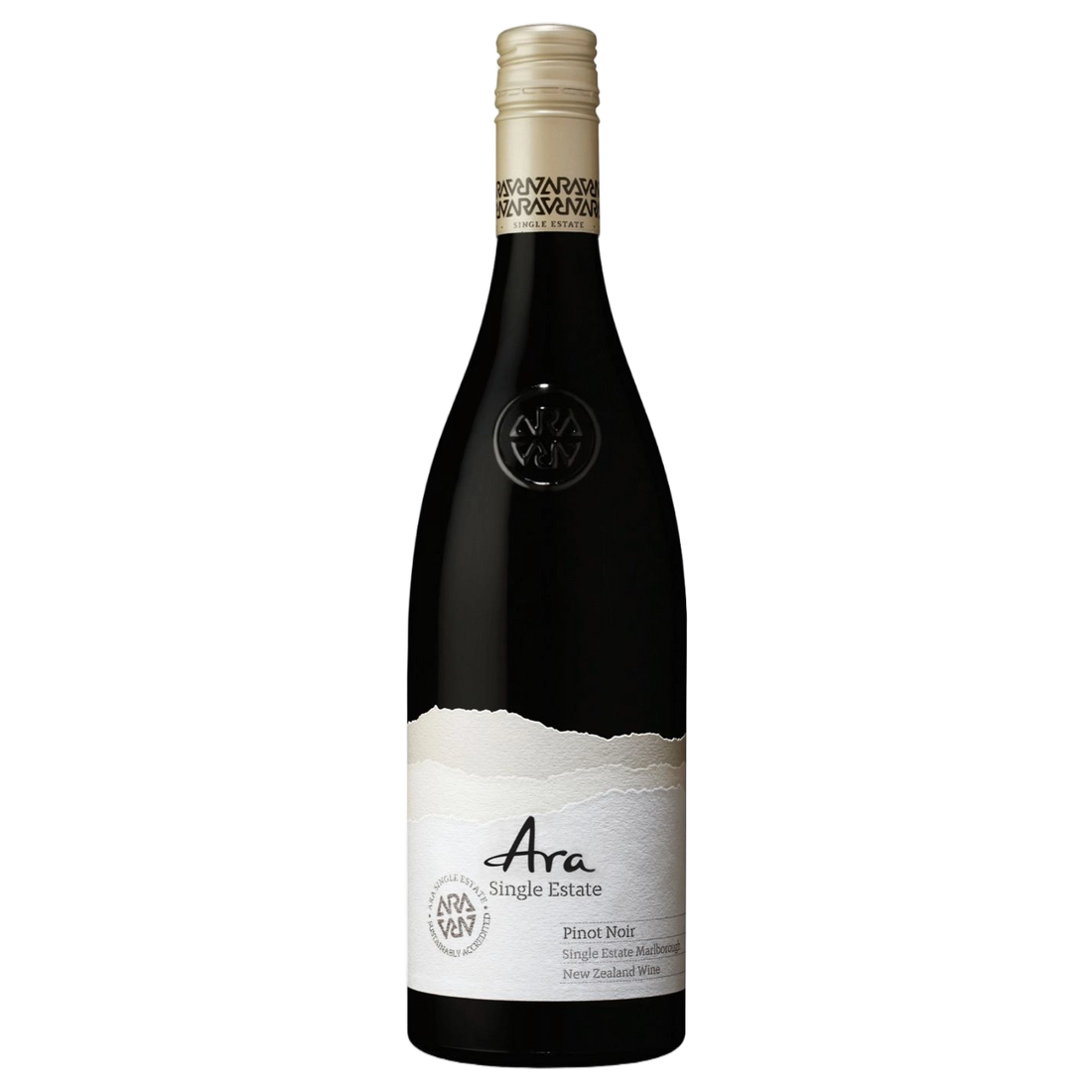 A bottle of ARA Single Estate Pinot Noir 2023 750ml Red Wine