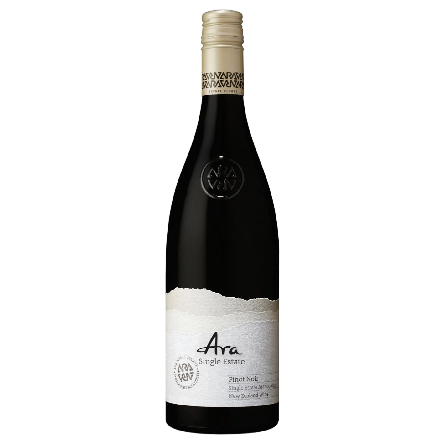 A bottle of ARA Single Estate Pinot Noir 2023 750ml Red Wine