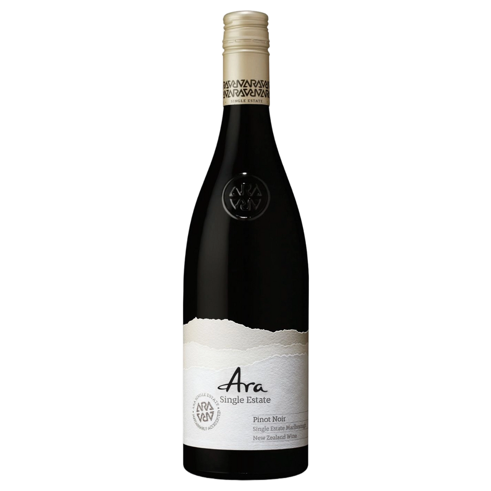 A bottle of ARA Single Estate Pinot Noir 2023 750ml Red Wine