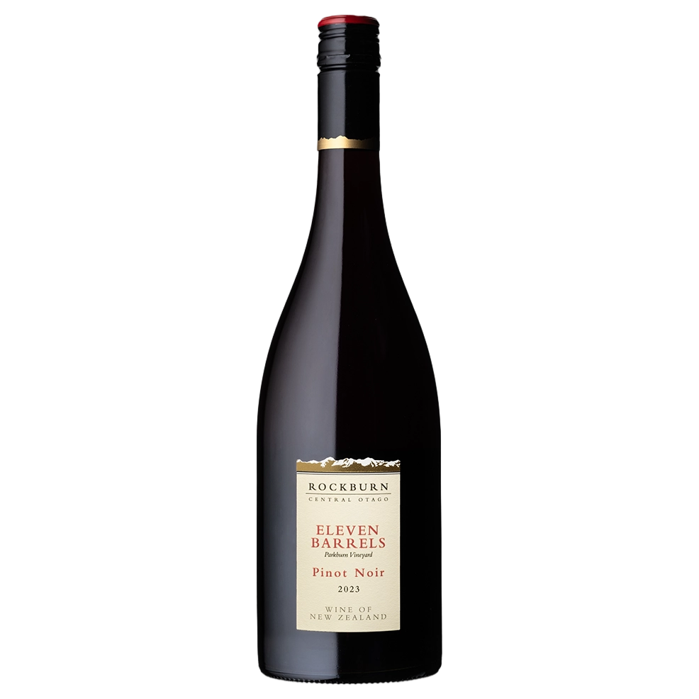 A bottle of Rockburn Eleven Barrels Pinot Noir 2023 750ml Red Wine